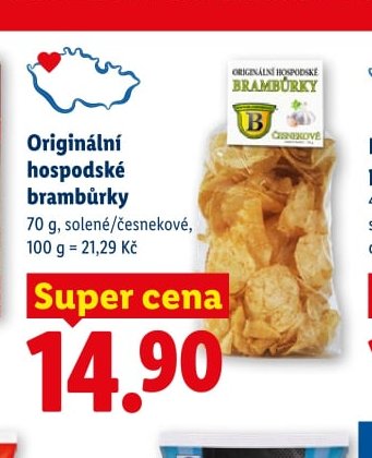 Originální hospodské brambůrky