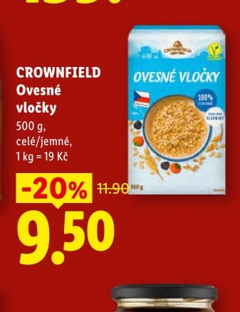 Crownfield Ovesné vločky