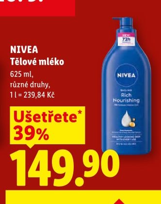 NIVEA Tělové mléko