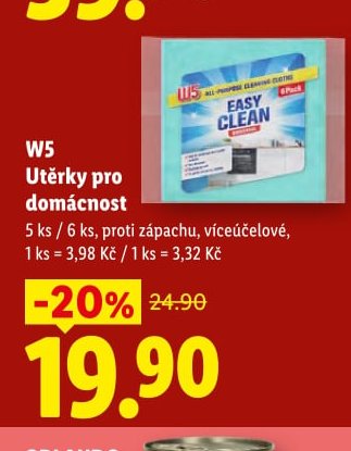 W5 Utěrky pro domácnost