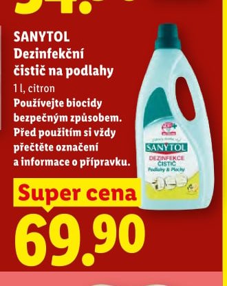 SANYTOL Dezinfekční čistič na podlahy