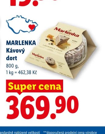 MARLENKA Kávový dort