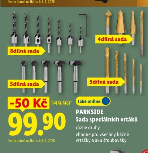 PARKSIDE Sada speciálních vrtáků