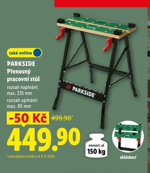 PARKSIDE Přenosný pracovní stůl