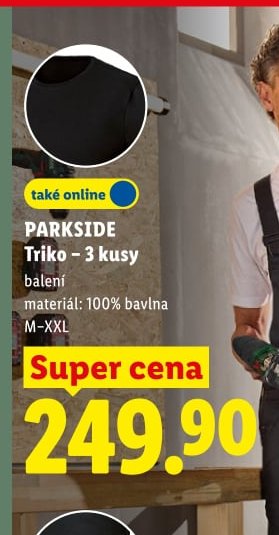 PARKSIDE Triko – 3 kusy