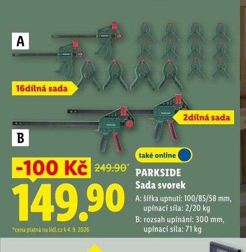 PARKSIDE Sada svorek