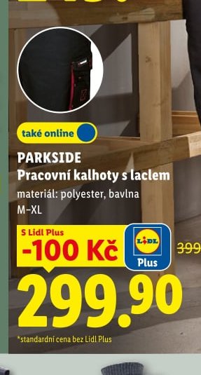 PARKSIDE Pracovní kalhoty s laclem