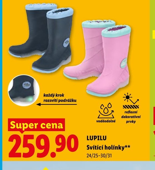 Lupilu Svítící holínky