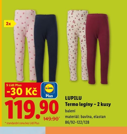 Lupilu Termo legíny – 2 kusy
