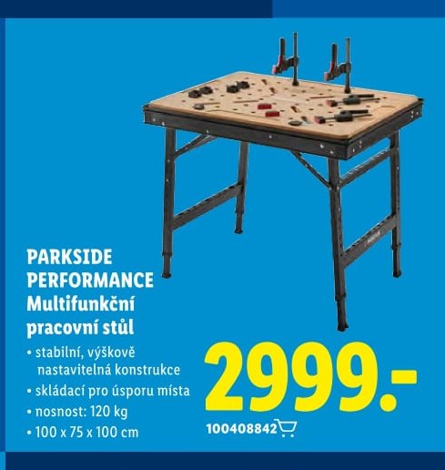 PARKSIDE PERFORMANCE Multifunkční pracovní stůl