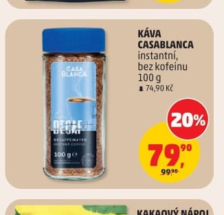 KÁVA CASABLANCA BEZ KOFEINU
