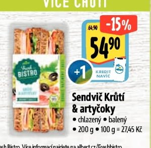 Sendvič Krůtí & artyčoky