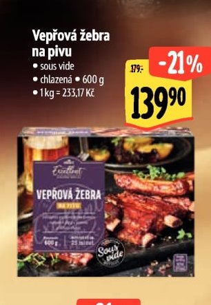 Vepřová žebra na pivu