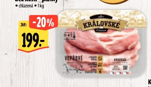 Královské Vepřová krkovice bez kosti - plátky