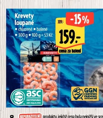 Krevety loupané