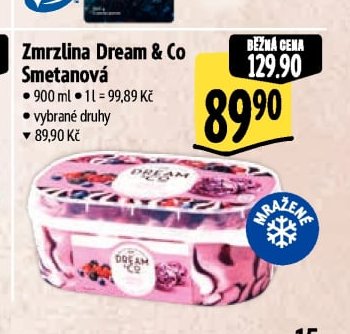 Zmrzlina Dream & Co Smetanová