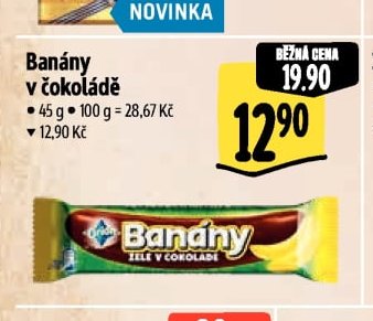 Banány v čokoládě