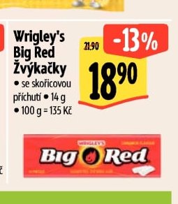 Wrigley's Big Red Žvýkačky