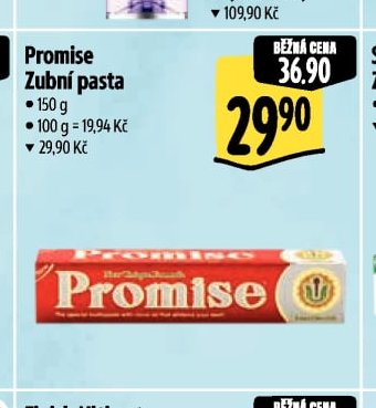Promise Zubní pasta