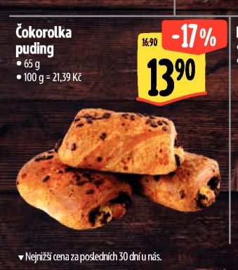 Čokorolka puding