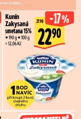 Kunín Zakysaná smetana 15%