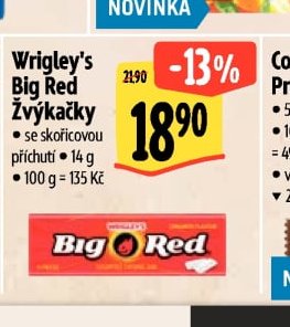 Wrigley's Big Red Žvýkačky