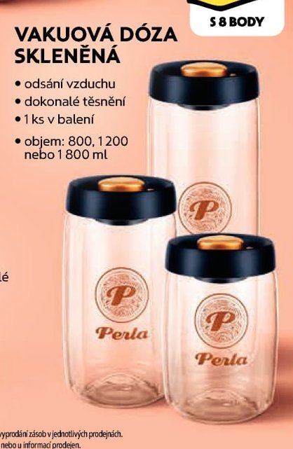 Vakuová dóza skleněná