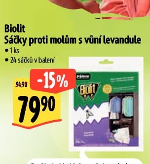 Biolit Sáčky proti molům s vůní levandule