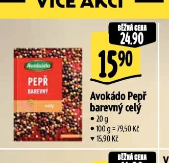Avokádo Pepř barevný celý