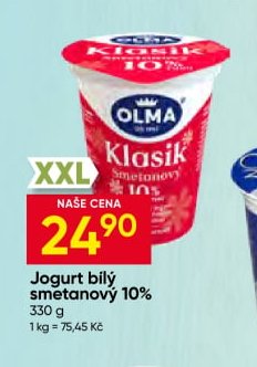 Jogurt bílý smetanový 10%