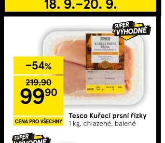 Tesco Kuřecí prsní řízky