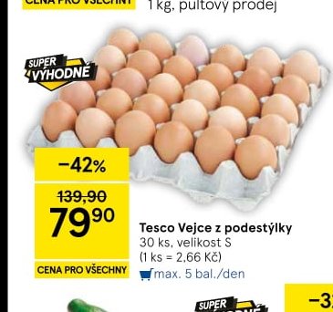 Tesco Vejce z podestýlky