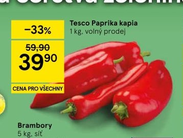 Tesco Paprika kapia