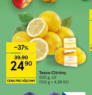 Tesco Citróny