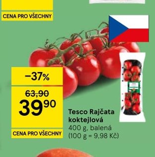 Tesco Rajčata koktejlová