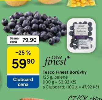Tesco Finest Borůvky