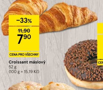 Croissant máslový 52 g