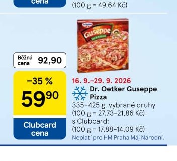 Dr. Oetker Guseppe Pizza 335-425 g