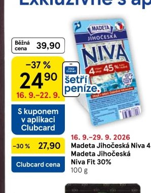 Madeta Jihočeská Niva 45% Madeta Jihočeská Niva Fit 30%