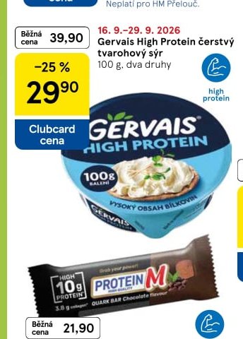 Gervais High Protein čerstvý tvarohový sýr