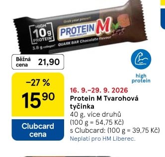 Protein M Tvarohová tyčinka