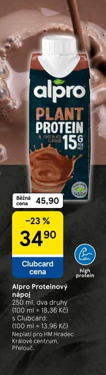 Alpro Proteinový nápoj 250 ml, dva druhy