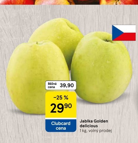 Jablka Golden delicious