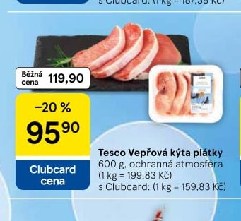 Tesco Vepřová kýta plátky