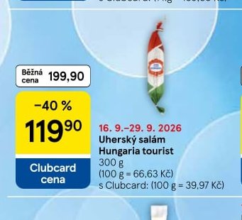 Uherský salám Hungaria tourist