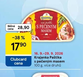 Krajanka Paštika s pečeným masem