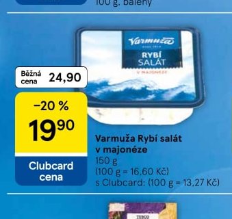 Varmuža Rybí salát v majonéze