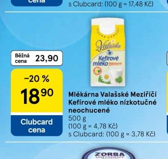 Mlékárna Valašské Meziříčí Kefírové mléko