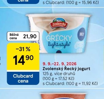 Zvolenský Řecký jogurt