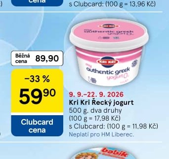 Kri Kri Řecký jogurt